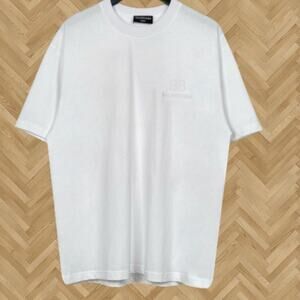 Balenciaga Men's White Short Sleeve